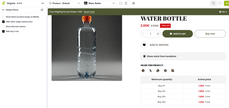 Without discount applied