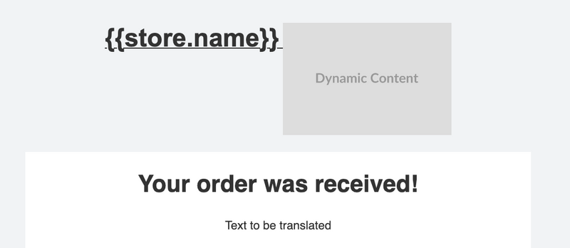 Email Editor - Untranslated Text