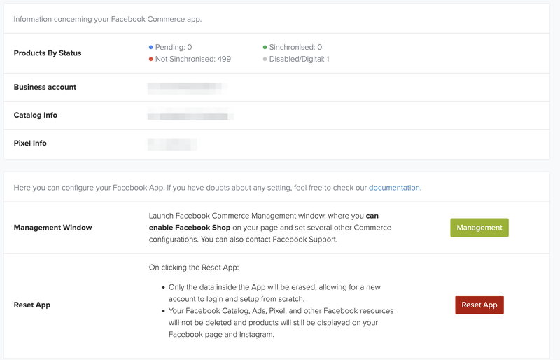 configuration facebook account