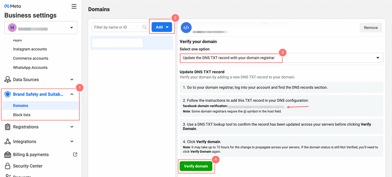 verify domain