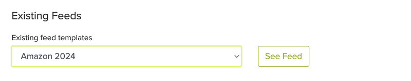 Feed Title and Save Options