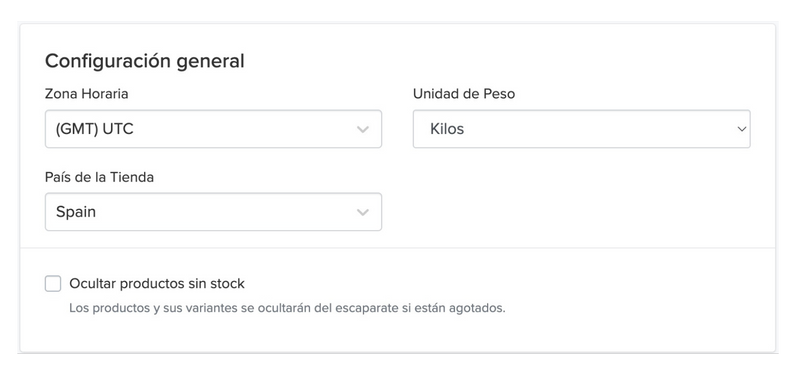 General Configuration