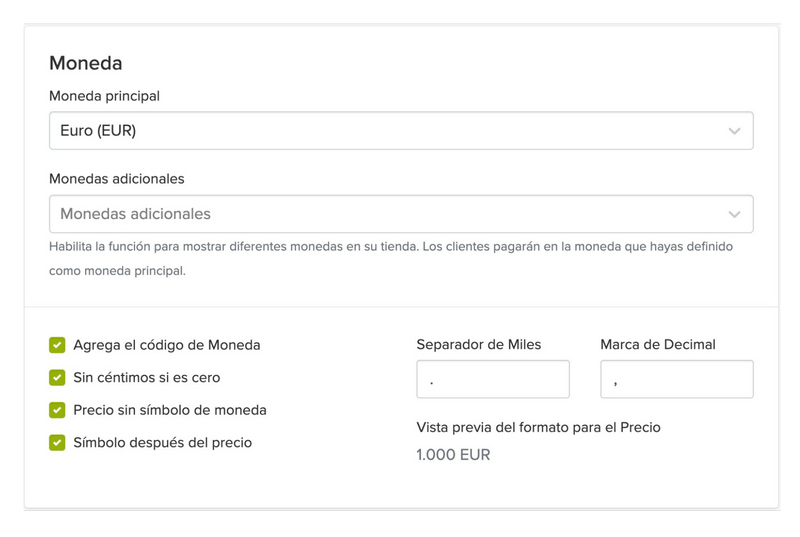 Currency Configuration