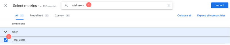 total users parameter