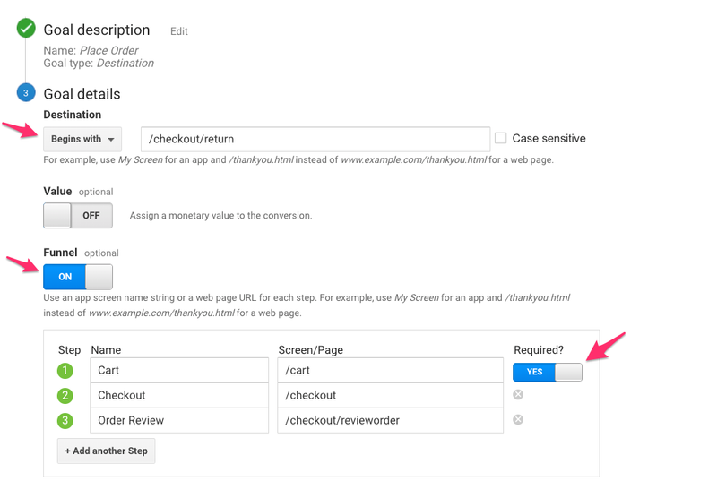 goal details google analytics