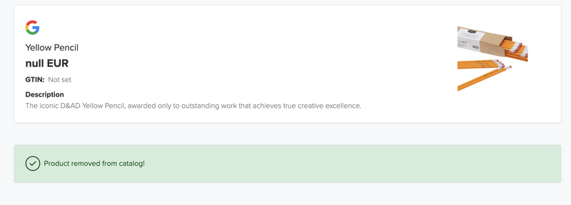 Activate products Google Commerce
