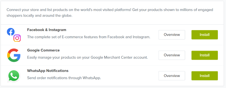 sales channels