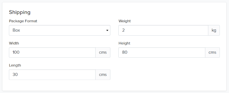 product shipping