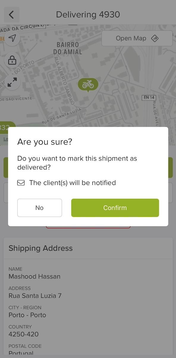 order information