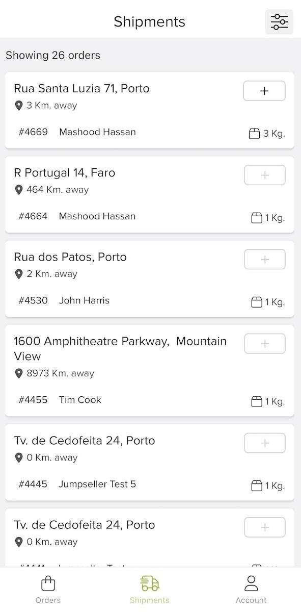 order information