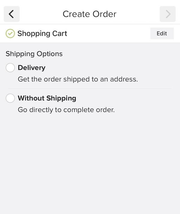 order information