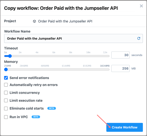 create workflow