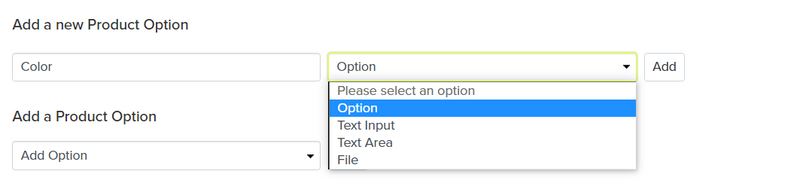 product option add