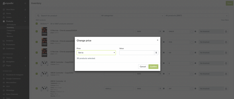 Change price