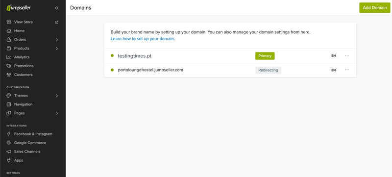 Domain Automatically Installed