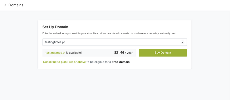 Available Domain to Purchase