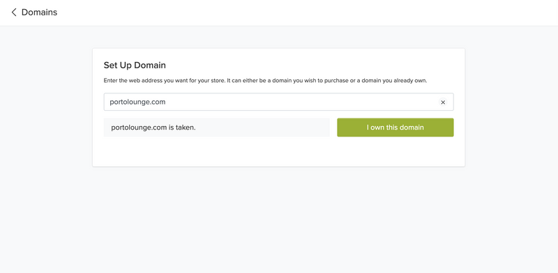 own domain