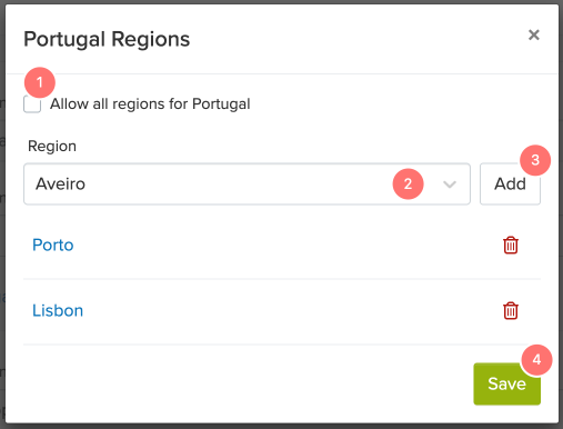 regions