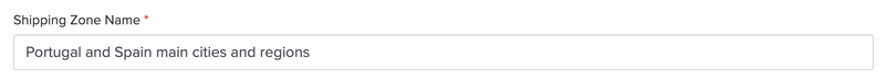 shipping name