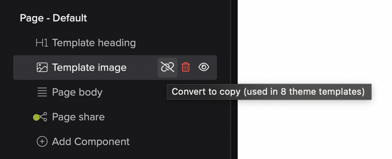 Disconnect shared component