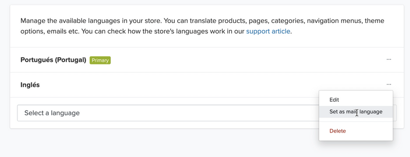 Jumpseller Add Language