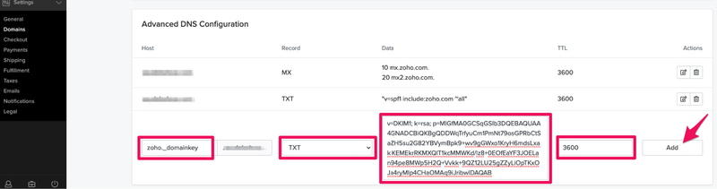 Zoho MXs
